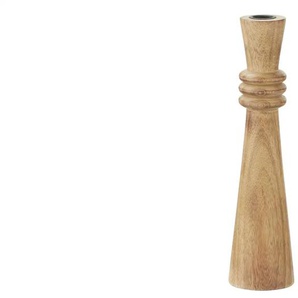 Kerzenleuchter - holzfarben - Holz, Metall - 30,5 cm - [7.5] | Möbel Kraft