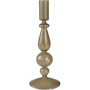Kerzenleuchter LEONIQUE Jenelle Kerzenhalter Gr. H: 25 cm, goldfarben Windlichter Laternen Stabkerzenhalter aus Glas, Höhe ca. 25 cm