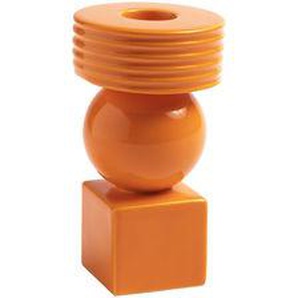 Kerzenleuchter Stack keramik orange / Ø 6,5 x H 11 cm - Keramik - & klevering - Orange