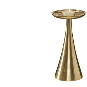 Kerzenständer   ¦ gold ¦ Aluminium ¦ Maße (cm): H: 20  Ø: 10