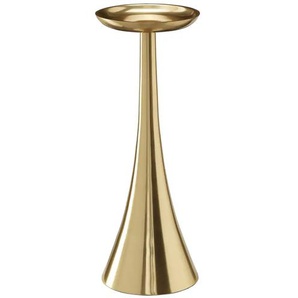 Kerzenständer   ¦ gold ¦ Aluminium ¦ Maße (cm): H: 28  Ø: 10