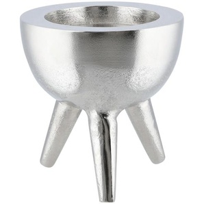 Kerzenständer - silber - Aluminium - 11,5 cm - [11.5] | Möbel Kraft