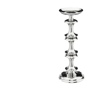 Kerzenständer - silber - Aluminium - 32 cm - [12.0] | Möbel Kraft