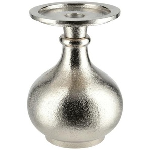 Kerzenständer - silber - Aluminium - 15 cm - [10.0] | Möbel Kraft