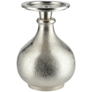 Kerzenständer - silber - Aluminium - 17,5 cm - [13.0] | Möbel Kraft