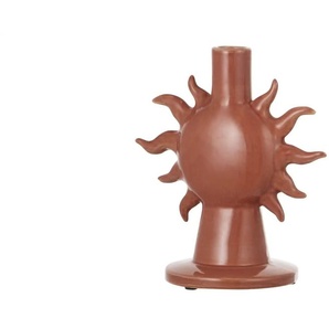 Kerzenständer Sonne - braun - Keramik - 16,5 cm - 19 cm - cm 11,0 | Möbel Kraft