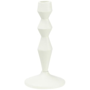 Kerzenständer   ¦ weiß ¦ Aluminium ¦ Maße (cm): H: 19  Ø: 9.5