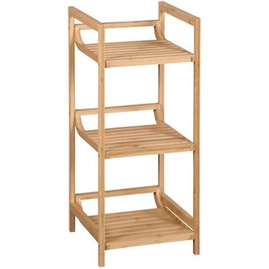 Kesper Badezimmerregal, Hellbraun, Holz, Bambus, 3 Fächer, 30x70x30 cm, FSC 100%, stehend, Badezimmer, Badezimmerregale, Badregale