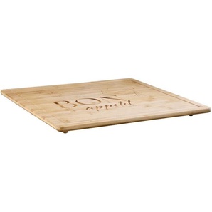 Kesper Herdabdeckplatte, Braun, Holz, Bambus, 56x4x50 cm, FSC 100%, Küchen, Küchenelektrogeräte, Herde, Herdabdeckplatten
