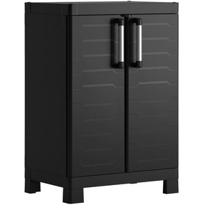 Keter Geräteschrank, Schwarz, Kunststoff, 2 Fächer, 65x97x45 cm, Aufbewahrung & Schutzhüllen, Geräteschuppen