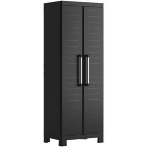 Keter Geräteschrank, Schwarz, Kunststoff, 4 Fächer, 65x182x45 cm, Aufbewahrung & Schutzhüllen, Geräteschuppen
