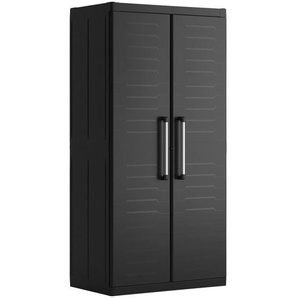 Keter Geräteschrank, Schwarz, Kunststoff, 4 Fächer, 89x182x54 cm, Aufbewahrung & Schutzhüllen, Geräteschuppen
