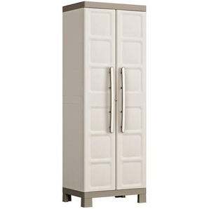 Keter Geräteschrank, Taupe, Beige, Kunststoff, 4 Fächer, 65x182x45 cm, Aufbewahrung & Schutzhüllen, Geräteschuppen