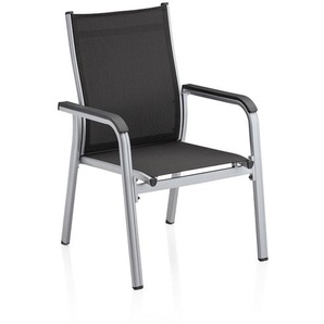 Kettler Basic Plus Stapelsessel zerlegt Aluminium/Outdoorgewebe