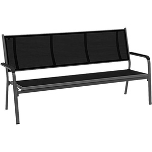 KETTLER BasicPlus 3er Bank, anthrazit, Alu/Textilene, 67x97x191, 0310612-7000