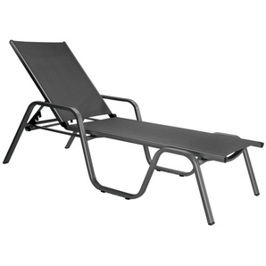 KETTLER BasicPlus Stapelliege, anthrazit/anthrazit, Alu/Textilene, 202 x 70 x 37,5cm, 0301214-7000