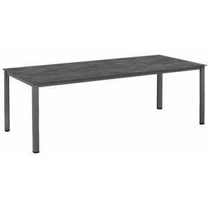 KETTLER CUBIC Tischgestell anthrazit & Tischplatte HPL anthrazit 140cm x 70cm x 72cm