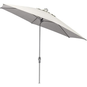 Kettler EASY ALLROUND Kurbelschirm Ø 270cm silber / hellgrau 0106050-7200