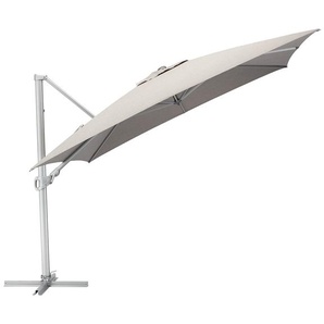 Kettler Garden Kettler Easy Turn Ampelschirm 300x300 cm inkl. Abdeckhaube Silber / Hellgrau 0306036-7200