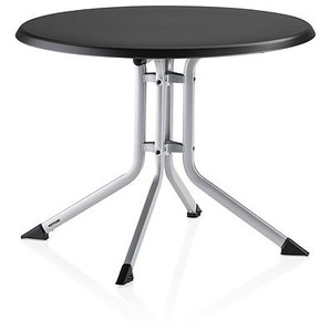 Kettler Klapptisch 100 cm rund silber/anthrazit - Alu mit Kunststoffplatte