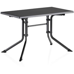 Kettler Klapptisch 115x70 cm anthrazit/anthrazit - Alu mit Kunststoffplatte