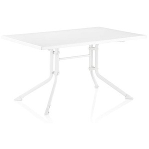 Kettler Klapptisch 140x95 cm weiss/weiss- Alu mit Kunststoffplatte