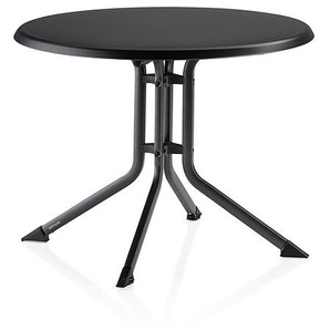 Kettler Klapptisch 70 cm rund anthrazit/anthrazit - Alu mit Kunststoffplatte