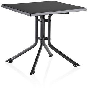 Kettler Klapptisch 80x80 cm anthrazit/anthrazit - Alu mit Kunststoffplatte
