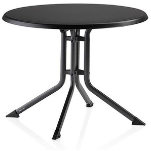 Kettler Klapptisch 85 cm rund anthrazit/anthrazit - Alu mit Kunststoffplatte