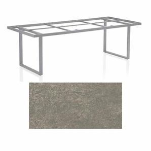 Kettler Skate Gartentisch Casual Dining, Tischsystem Aluminium/Keramik grau-taupe 0307225-0000-0104325-4600