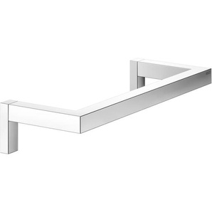 Keuco - Handtuchring aus Metall, hochglanz-verchromt, 36cm breit, eckig, für Badezimmer und Gäste-Toilette, Wandmontage, Handtuchstange, Edition 90