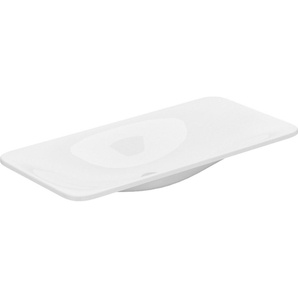Keuco Keramik-Einbauwaschtisch EDITION 400 ohne Hahnlochbohrung, ohne Überlauf 800 x 16 x 400 mm weiß 31580311600