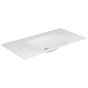 Keuco Varicor-Doppelwaschtisch PLANNING EDITION 11 mit 2 x 1-Loch-Bohrung 1750 mm arktis weiß seidenmatt 31280701702