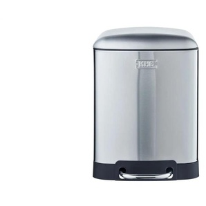 KHG Abfalleimer 6l | silber | 22,5 cm | 32,5 cm |