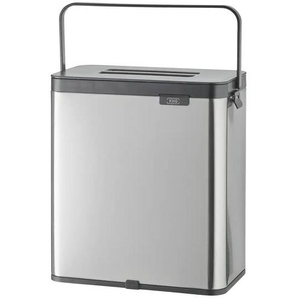 KHG Abfalleimer - silber - Kunststoff - 27 cm - 30 cm - cm 16,0 | Möbel Kraft