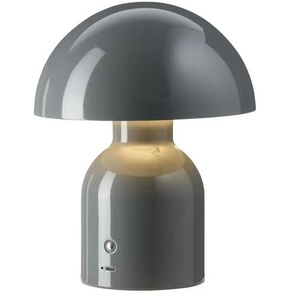 KHG Akku-Tischleuchte ¦ grau ¦ Maße (cm): H: 20 Ø: 25