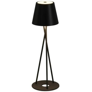 KHG Akku-Tischleuchte - schwarz - Materialmix - 36 cm - 12.0 | Möbel Kraft