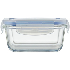 KHG Aufbewahrungsdose, 550 ml - Glas , Kunststoff, Deckel aus Polypropylen (BPA frei) - 13,8 cm - 6,5 cm | Möbel Kraft