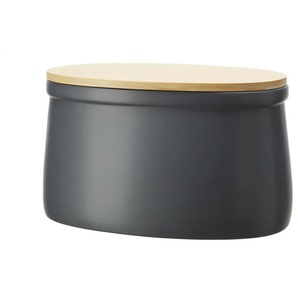 KHG Aufbewahrungsdose | grau | Steinzeug/Steingut | 20,2 cm | 18,5 cm |