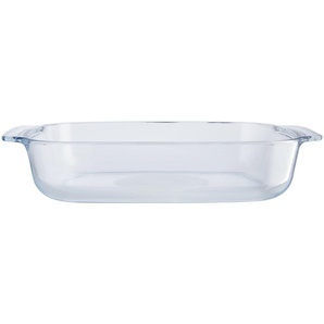 KHG Auflaufform mit Griffen 2 0 l | transparent/klar | Glas | 19,8 cm | 6,2 cm |