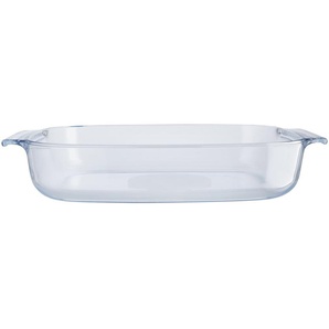 KHG Auflaufform mit Griffen 2 7 l   ¦ transparent/klar ¦ Glas ¦ Maße (cm): B: 22,5 H: 6,1