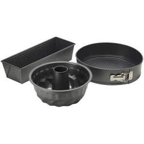 KHG Backformen-Set | schwarz | Carbonstahl |