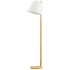 KHG Bambus-Leseleuchte, 1-flammig - holzfarben - Materialmix - 150 cm - [33.0] | Möbel Kraft