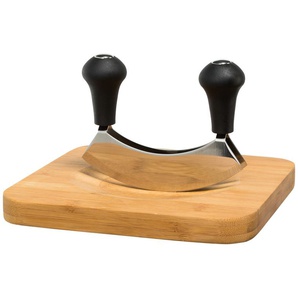 KHG Bambusbrett mit Wiegemesser - holzfarben - Bambus - 20 cm - 2 cm | Möbel Kraft