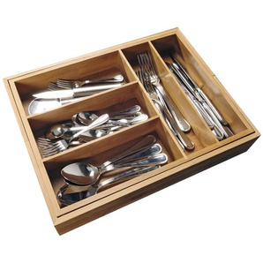 KHG Besteckkasten | holzfarben | Bambus, Bambus | 31 cm | 7 cm | 31 cm |
