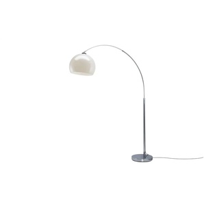 KHG Bogenleuchte 1-flammig Schirm weiß - Materialmix - 215 cm - 38.0 | Möbel Kraft