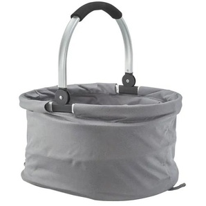 KHG Einkaufskorb | grau | Polyester | 32 cm | 42 cm |