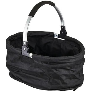 KHG Einkaufskorb | schwarz | Polyester | 32 cm | 42 cm |