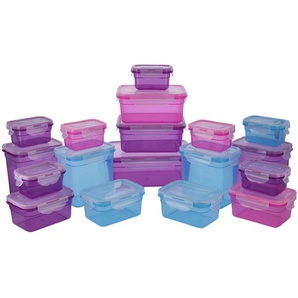 KHG Frischhaltedosen-Set, 36-teilig | mehrfarbig | Kunststoff, Polypropylen, Silikon |