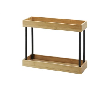 KHG Gewürzregal   ¦ Bambus,Eisen ¦ Maße (cm): B: 28,5 H: 13